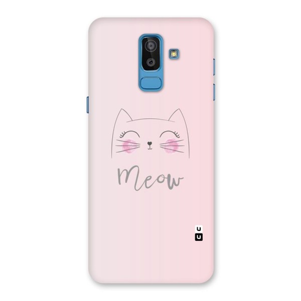 Meow Pink Back Case for Galaxy J8