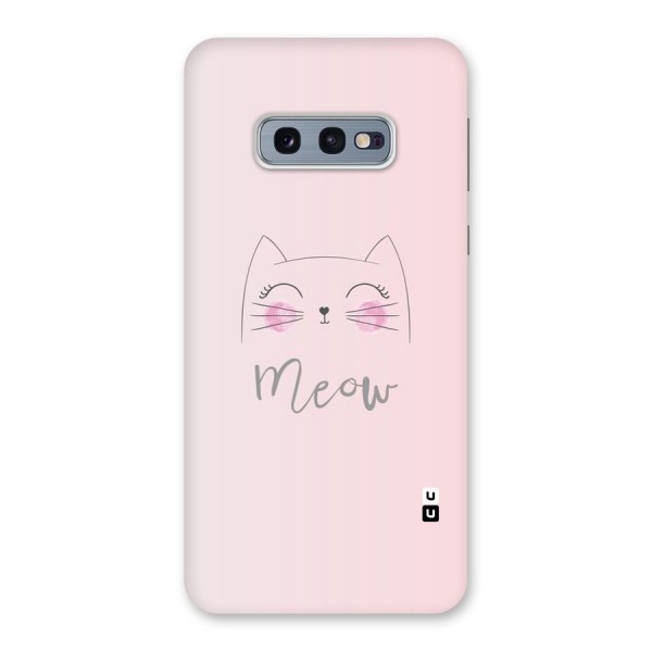 Meow Pink Back Case for Galaxy S10e