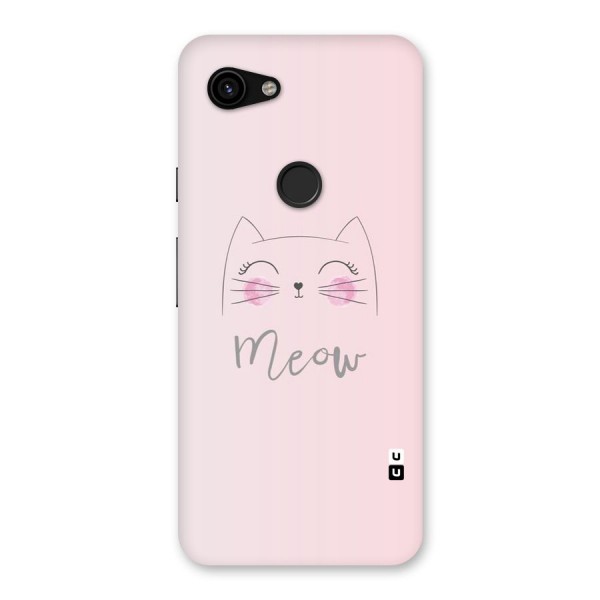 Meow Pink Back Case for Google Pixel 3a