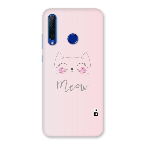Meow Pink Back Case for Honor 20i