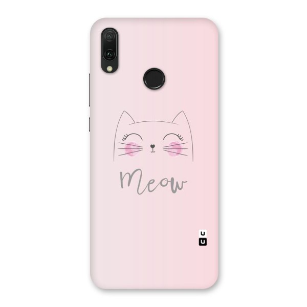Meow Pink Back Case for Huawei Y9 (2019)