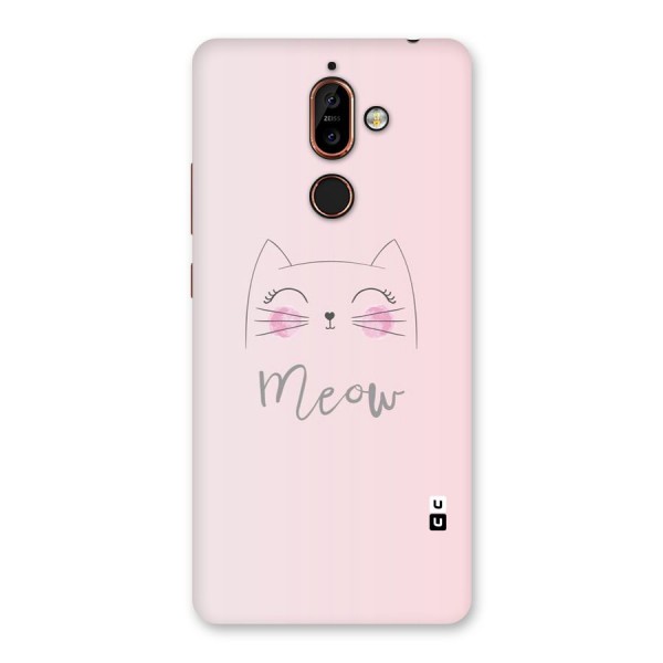 Meow Pink Back Case for Nokia 7 Plus