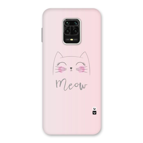 Meow Pink Back Case for Redmi Note 9 Pro Max