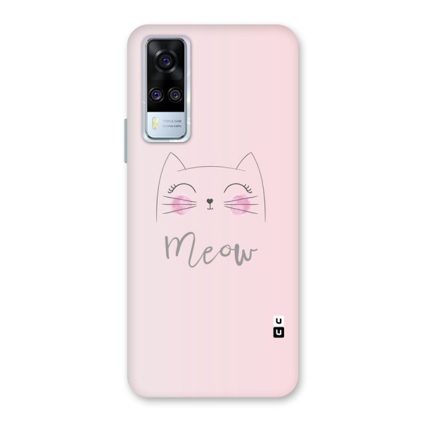 Meow Pink Back Case for Vivo Y51