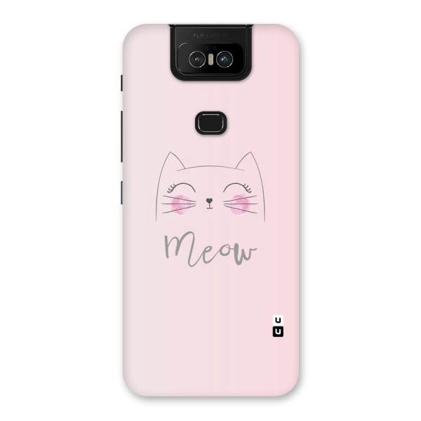 Meow Pink Back Case for Zenfone 6z