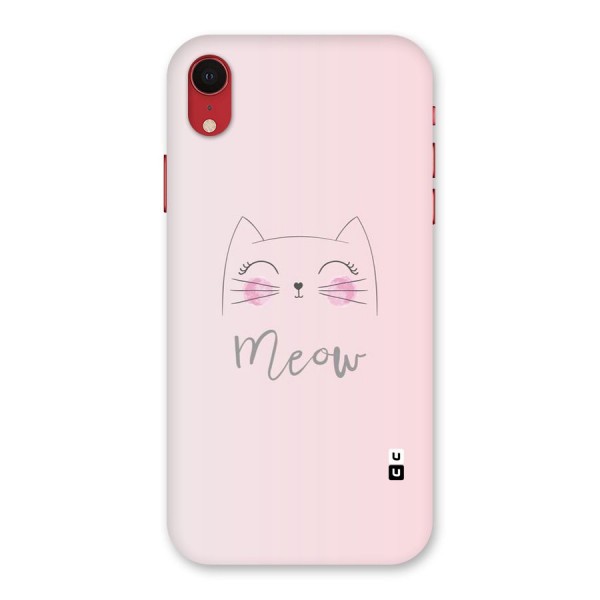 Meow Pink Back Case for iPhone XR
