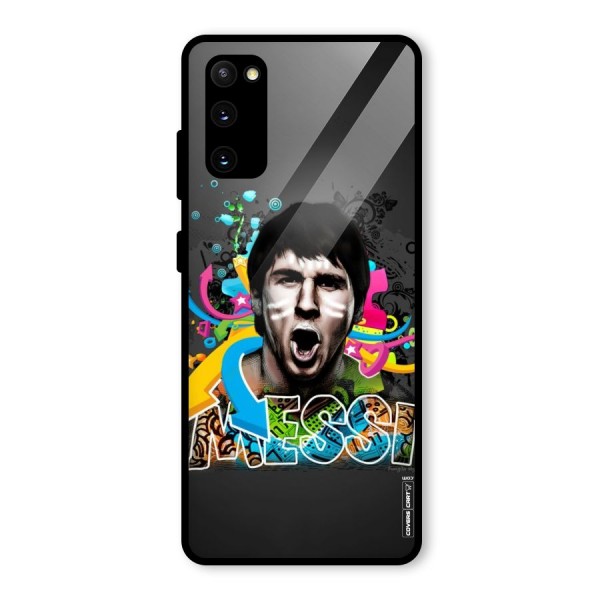 Messi For Argentina Glass Back Case for Galaxy S20 FE 5G
