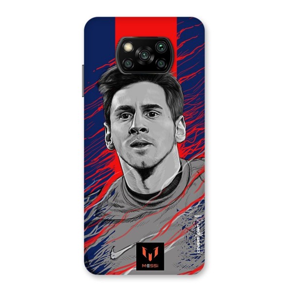 Messi For FCB Back Case for Poco X3