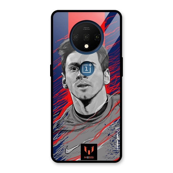 Messi For FCB Glass Back Case for OnePlus 7T