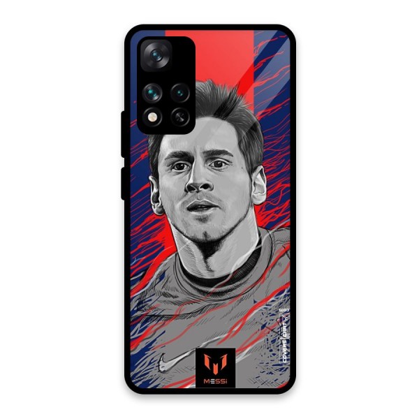 Messi For FCB Glass Back Case for Xiaomi 11i 5G