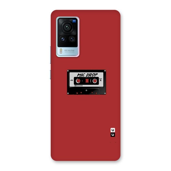 Mic Drop Cassette Minimalistic Back Case for Vivo X60 Pro