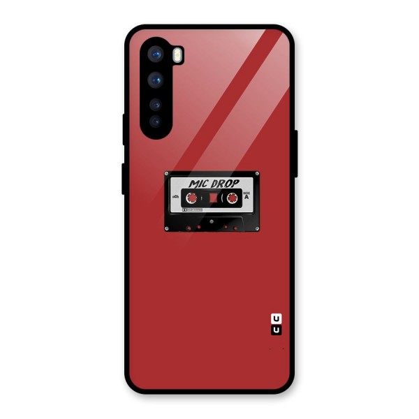 Mic Drop Cassette Minimalistic Glass Back Case for OnePlus Nord
