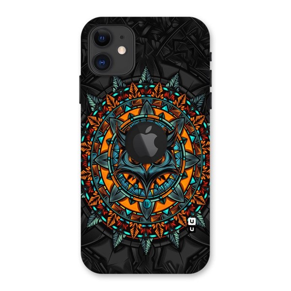 Mighty Owl Artwork Back Case for iPhone 11 Logo Cut