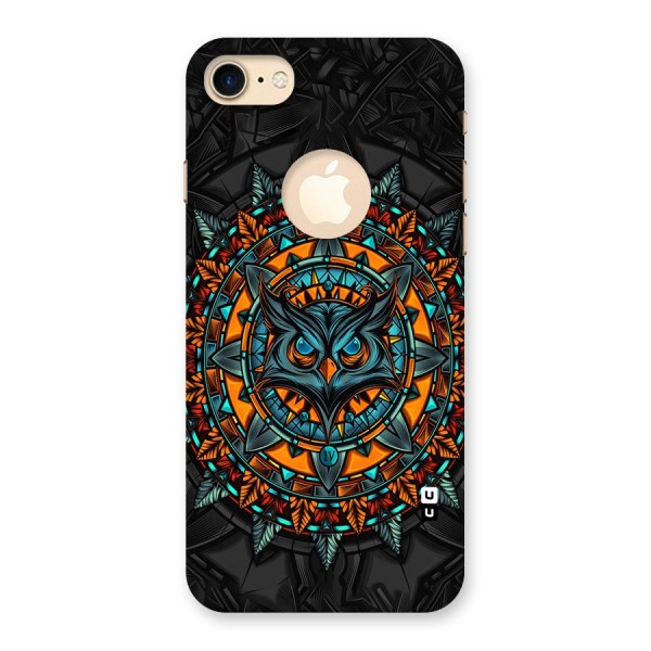 Mighty Owl Artwork Back Case for iPhone 7 Logo Cut