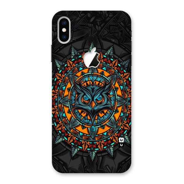 Mighty Owl Artwork Back Case for iPhone XS Max Apple Cut