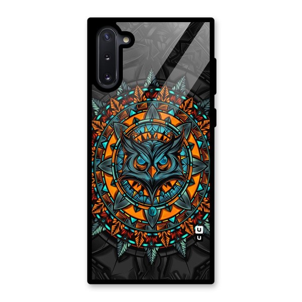 Mighty Owl Artwork Glass Back Case for Galaxy Note 10