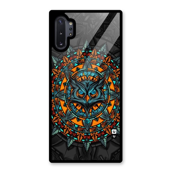Mighty Owl Artwork Glass Back Case for Galaxy Note 10 Plus