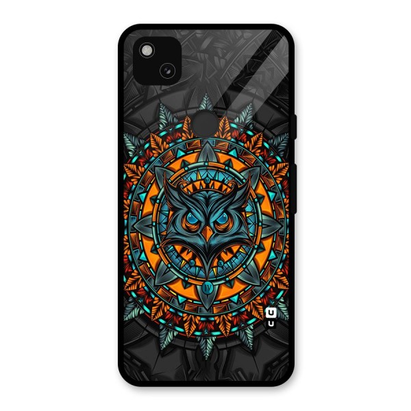 Mighty Owl Artwork Glass Back Case for Google Pixel 4a