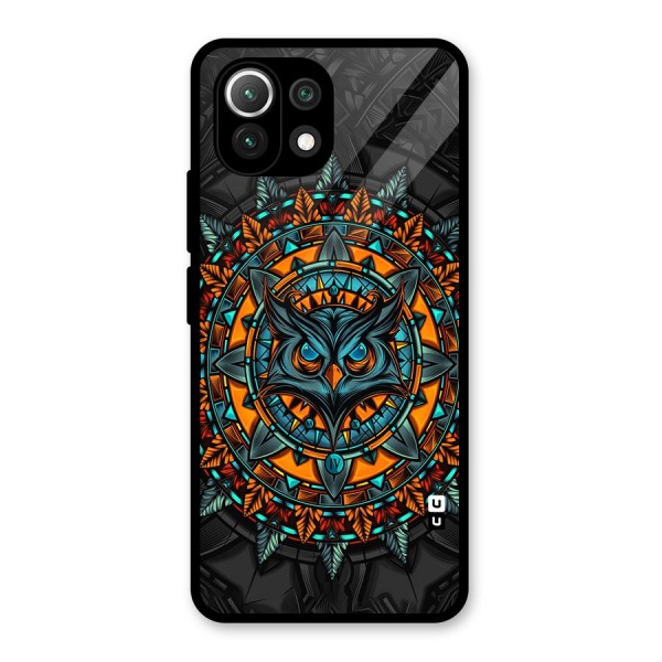 Mighty Owl Artwork Glass Back Case for Mi 11 Lite