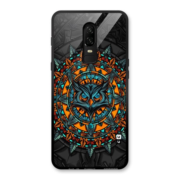 Mighty Owl Artwork Glass Back Case for OnePlus 6