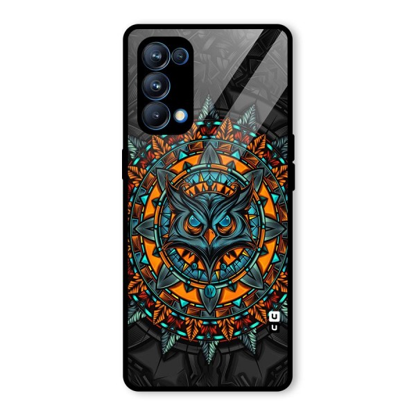 Mighty Owl Artwork Glass Back Case for Oppo Reno5 Pro 5G
