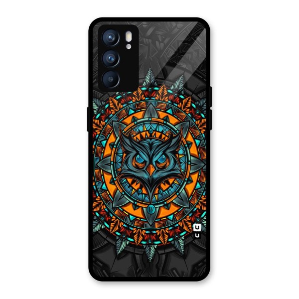 Mighty Owl Artwork Glass Back Case for Oppo Reno6 5G