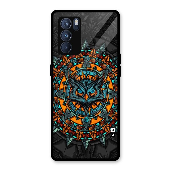 Mighty Owl Artwork Glass Back Case for Oppo Reno6 Pro 5G