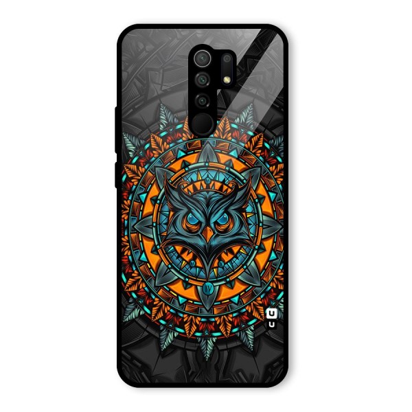 Mighty Owl Artwork Glass Back Case for Poco M2