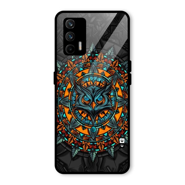 Mighty Owl Artwork Glass Back Case for Realme X7 Max