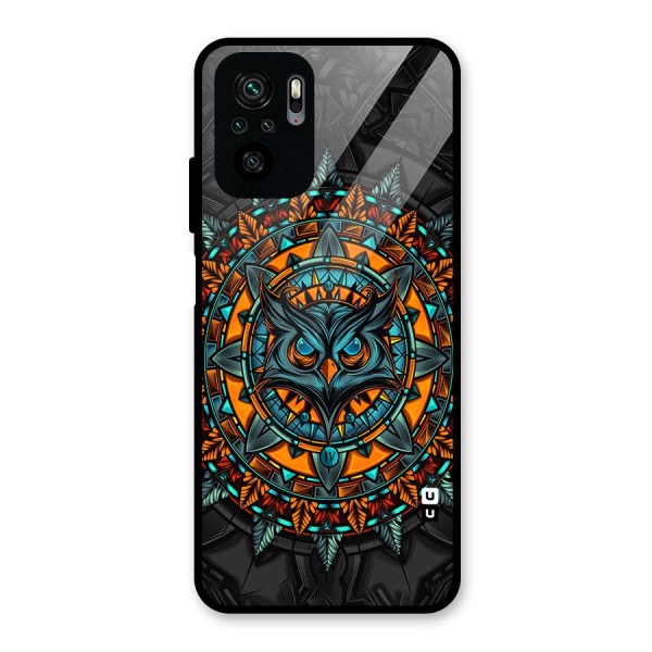 Mighty Owl Artwork Glass Back Case for Redmi Note 11 SE