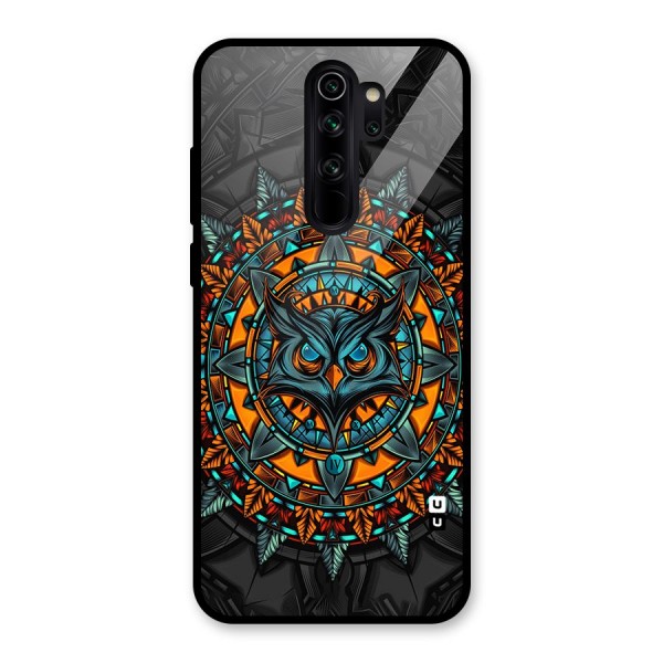 Mighty Owl Artwork Glass Back Case for Redmi Note 8 Pro