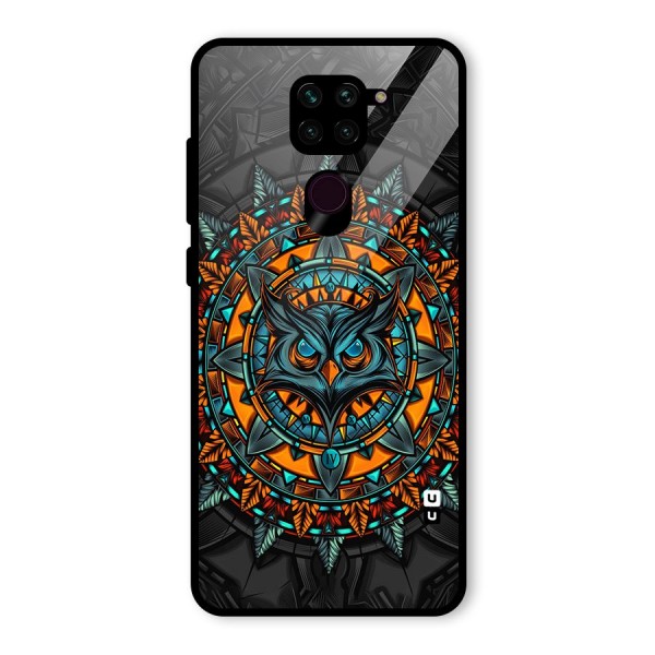 Mighty Owl Artwork Glass Back Case for Redmi Note 9