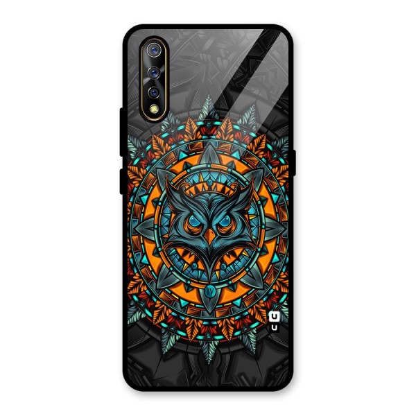 Mighty Owl Artwork Glass Back Case for Vivo S1