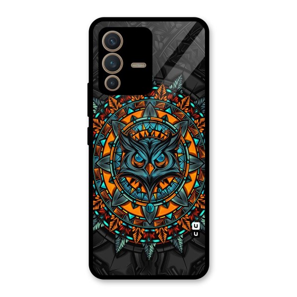 Mighty Owl Artwork Glass Back Case for Vivo V23 5G