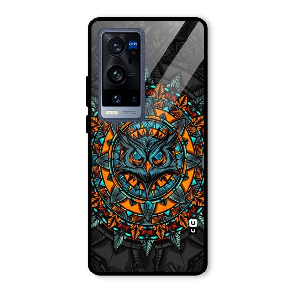 Mighty Owl Artwork Glass Back Case for Vivo X60 Pro Plus