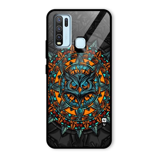 Mighty Owl Artwork Glass Back Case for Vivo Y50