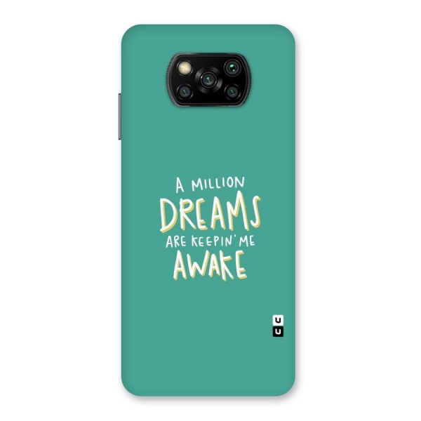 Million Dreams Back Case for Poco X3