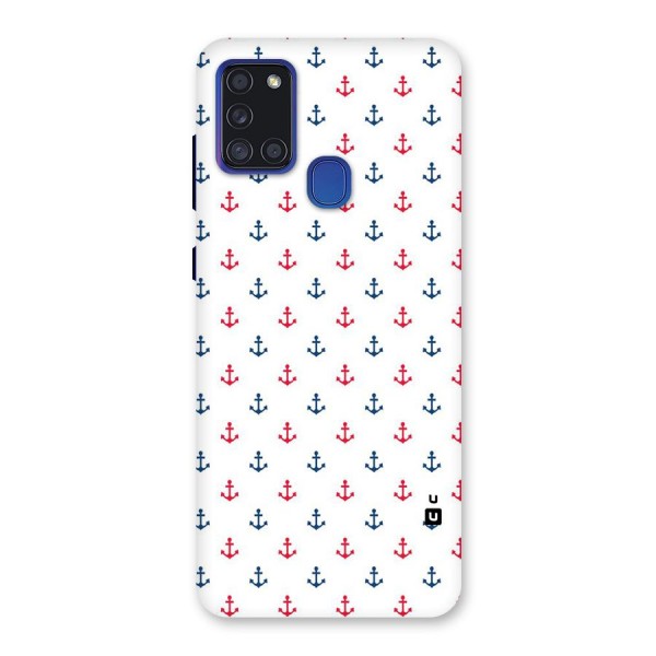 Minimal Anchor Pattern Back Case for Galaxy A21s