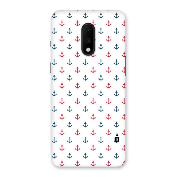 Minimal Anchor Pattern Back Case for OnePlus 7