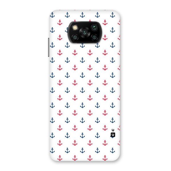 Minimal Anchor Pattern Back Case for Poco X3
