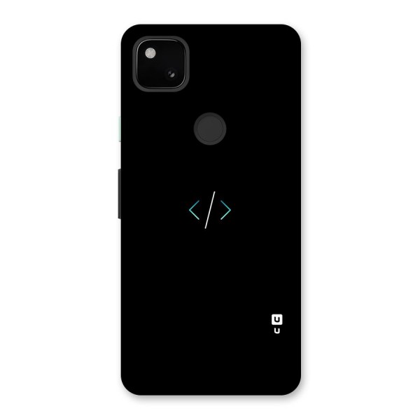 Minimal Dark Coding Back Case for Google Pixel 4a