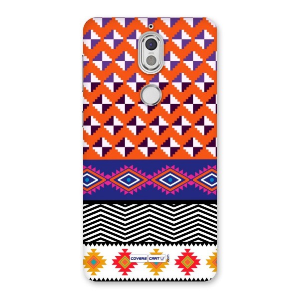 Mixed Pattern Aztec Back Case for Nokia 7
