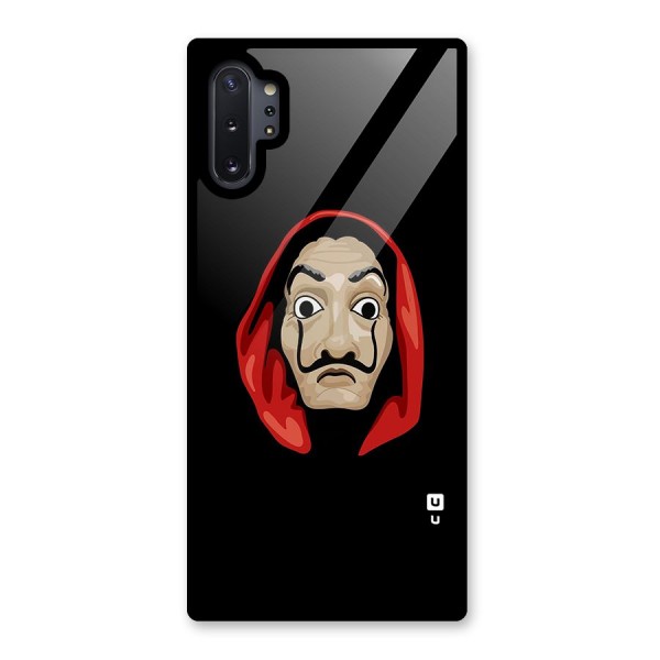Money Heist Mask Glass Back Case for Galaxy Note 10 Plus