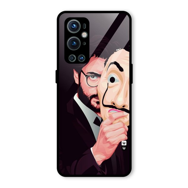 Money Heist Professor Art Glass Back Case for OnePlus 9 Pro
