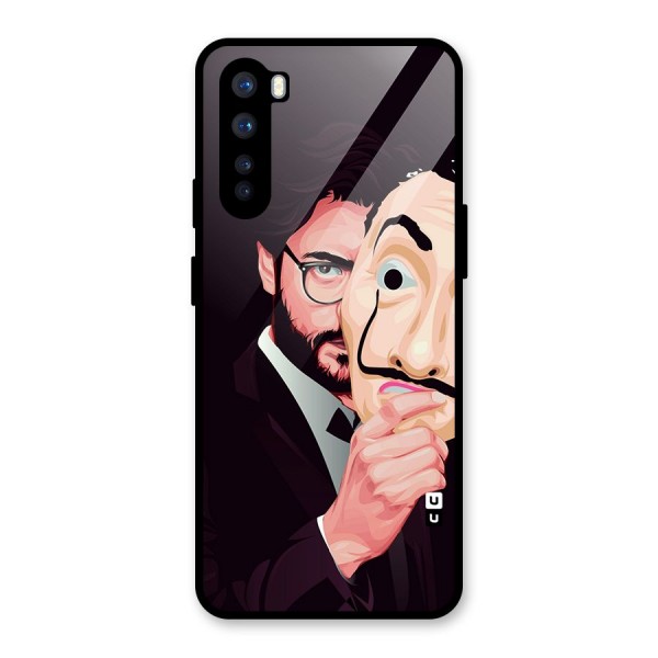 Money Heist Professor Art Glass Back Case for OnePlus Nord