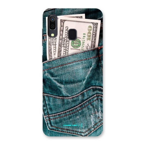 Money in Jeans Back Case for Galaxy A30