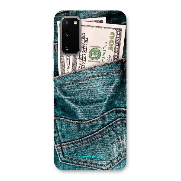 Money in Jeans Back Case for Galaxy S20