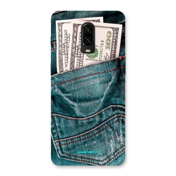 Money in Jeans Back Case for OnePlus 6T