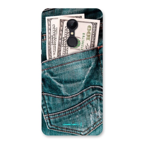 Money in Jeans Back Case for Redmi 5