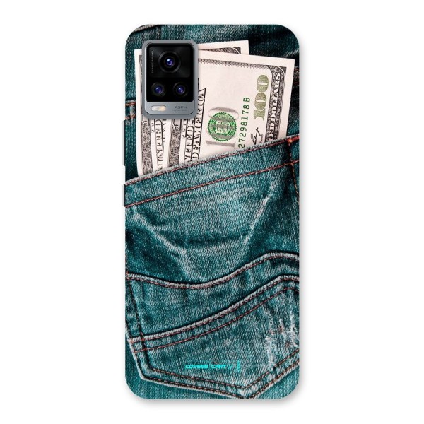 Money in Jeans Back Case for Vivo V20